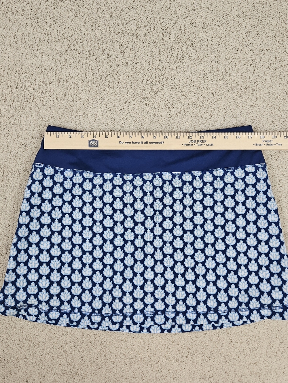 Sigrid Olsen Skort Tennis Golf Womens XL Blue White Pockets Stretch Coastal - Picture 3 of 11